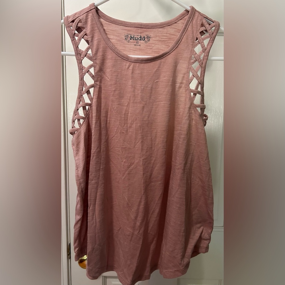 Women’s Mudd XS Pink Sleeveless Top